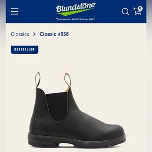 Blundstone Classic, EUC, size 5/8, black